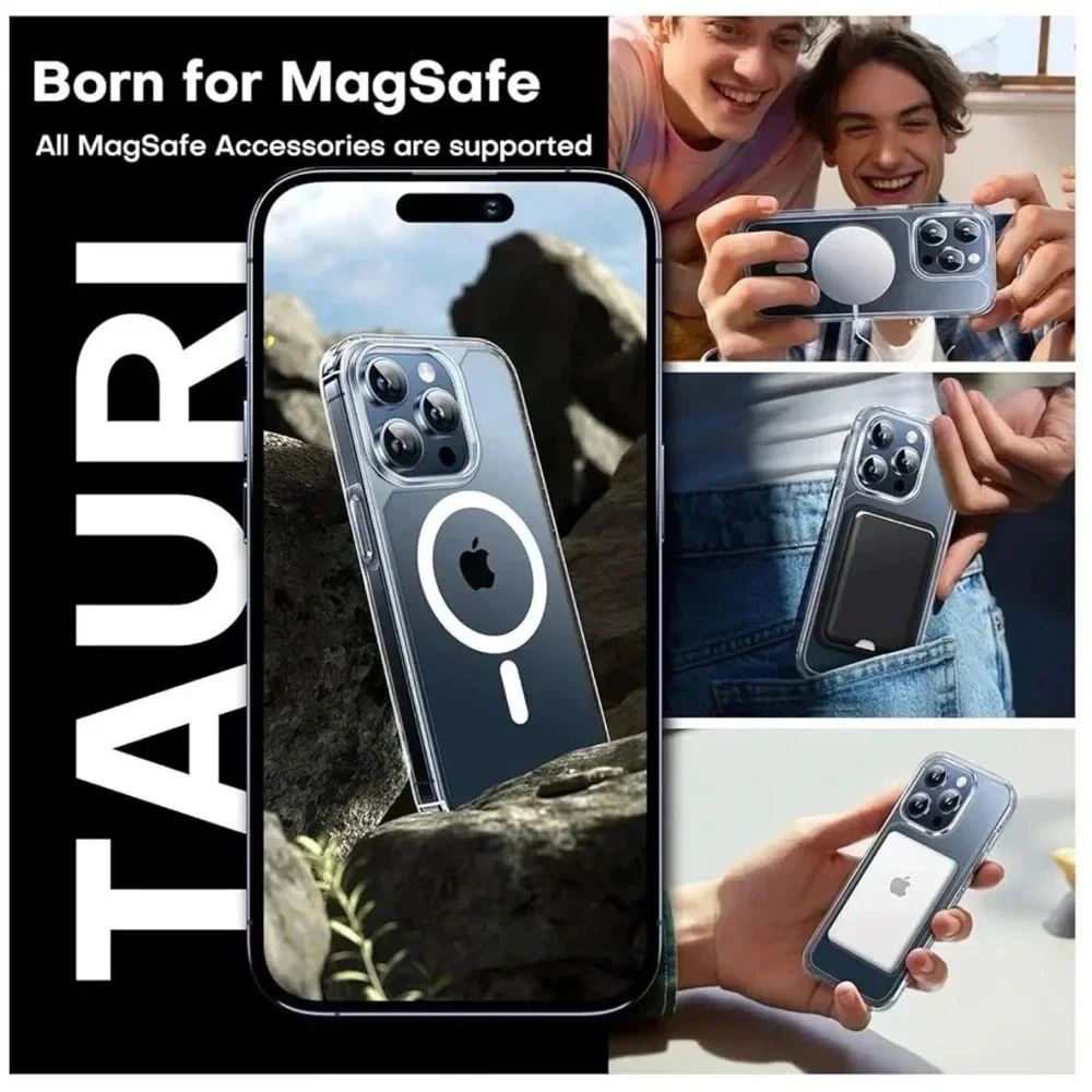 NWB TAURI for iPhone 15 Pro Max Case, Compatible with Magsafe